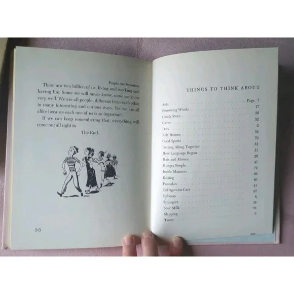 People Are Important By Eva Knox Evans, Golden Press 1951 Hardcover Book - Picture 7 of 9